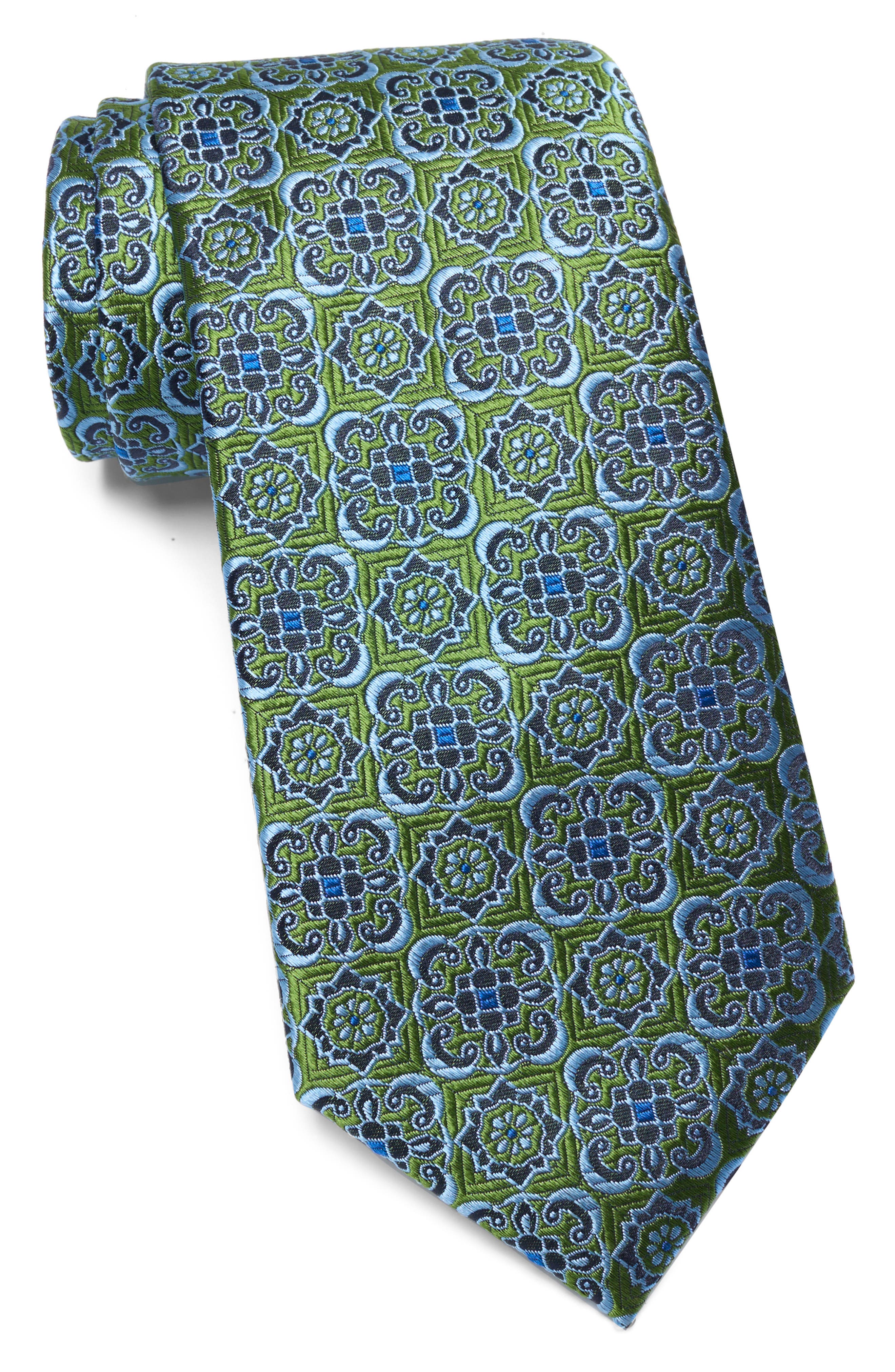 Ted Baker London Adelaide Float Medallion Silk Blend Tie