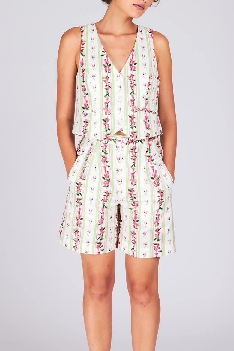 Kokomo Short, Alternate, color, Bellflower Stripe