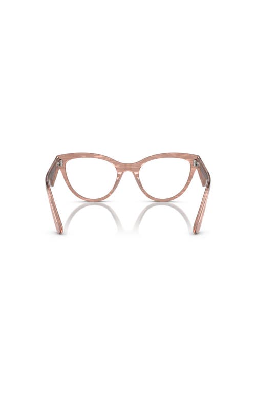 Dolce & Gabbana Women's Butterfly Eyeglasses, Dg3372 52 In Brown