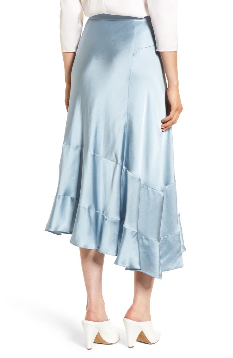 Lewit A-Line Ruffle Hem Skirt, Alternate, color, 