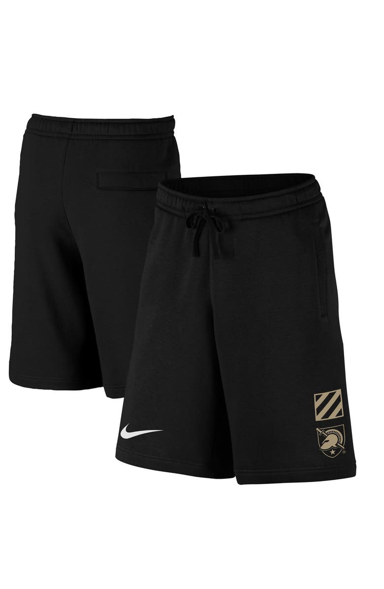 Nike Men's Nike Black Army Black Knights 2023 Rivalry Collection Club Fleece Shorts, Alternate, color,