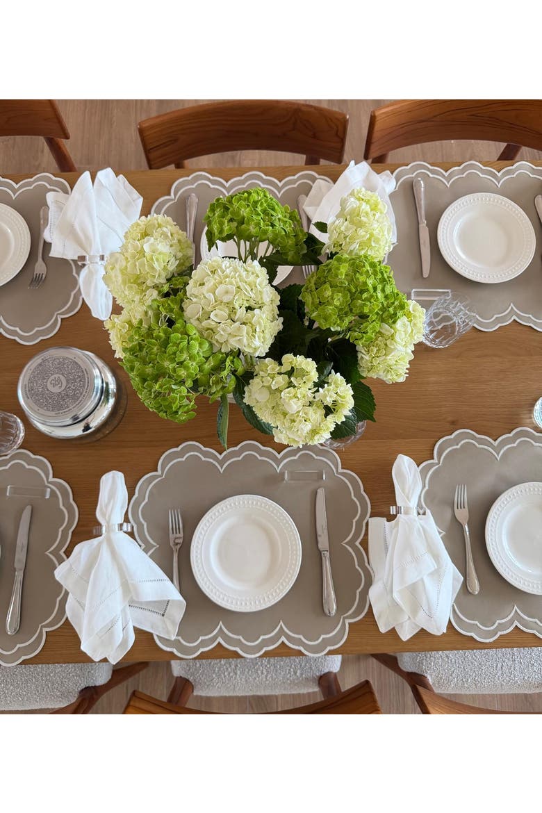 Acrylic Square Napkin Ring - Set of 4, Alternate, color, Clear