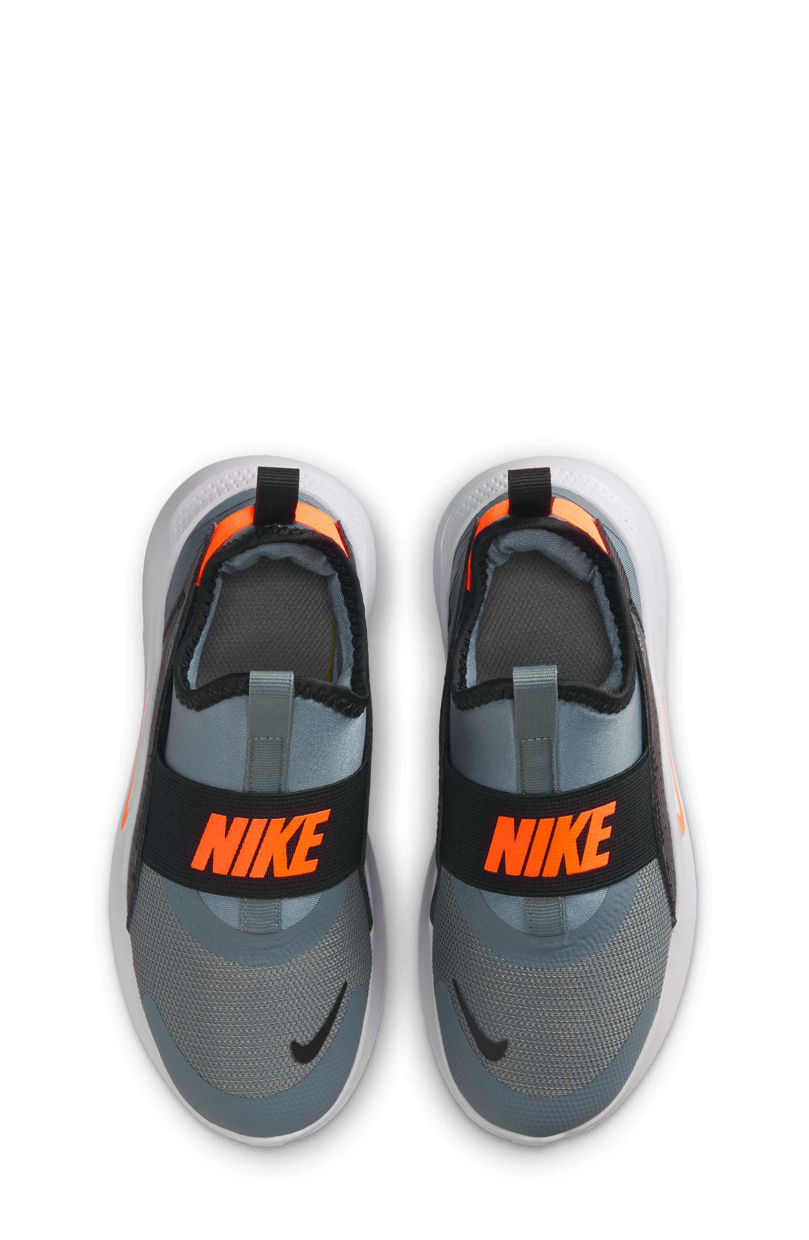 Kids' Flex Runner 4 Sneaker, Alternate, color, GREY/ ORANGE/ BLACK/ WHITE