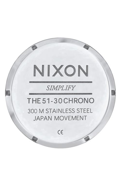 Nixon 51-30 Chronograph Bracelet Watch, 51mm In White