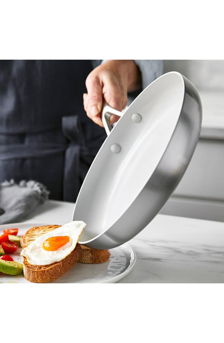 GreenPan Venice Pro Tri-Ply Stainless Steel Ceramic Nonstick 13-Piece Cookware Set, Alternate, color, 