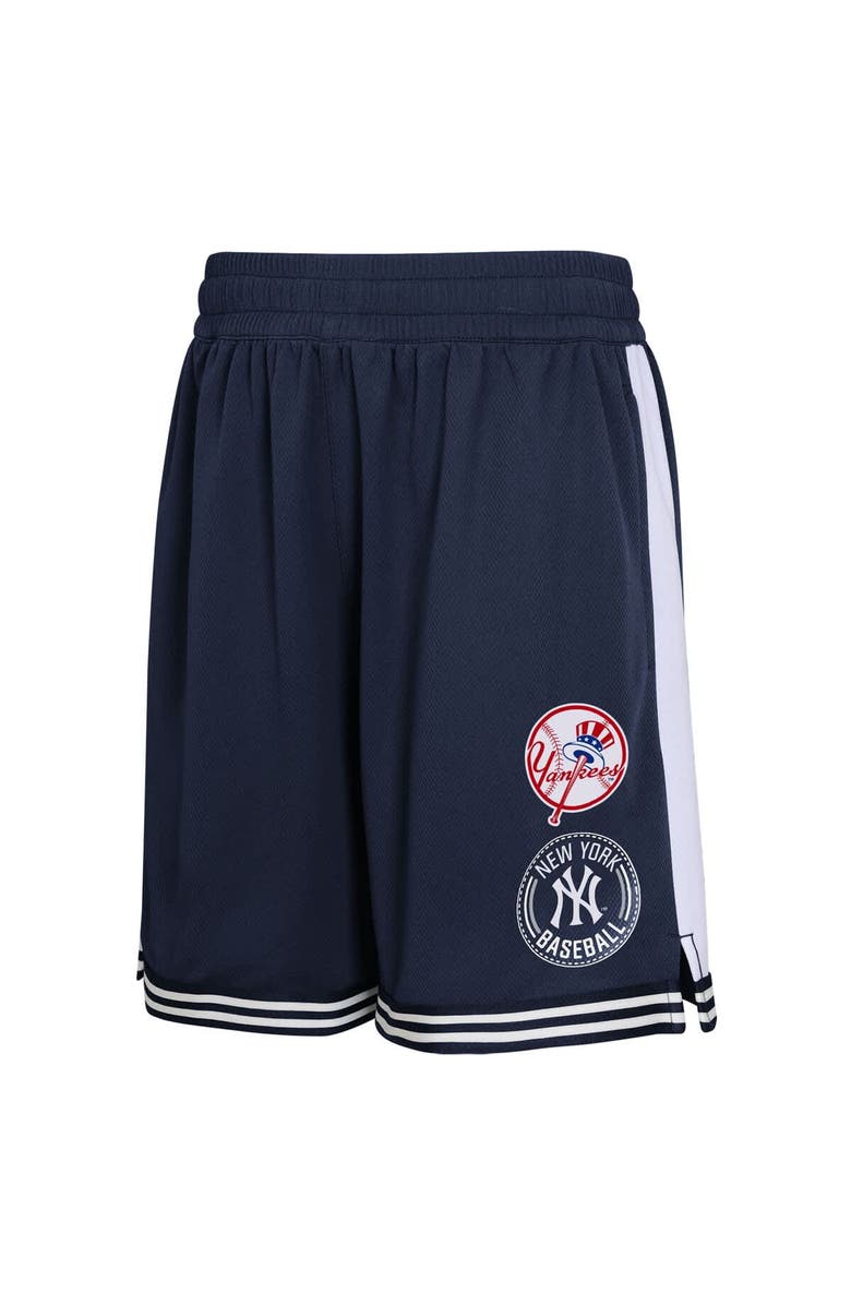 Outerstuff Youth  Navy New York Yankees Infielder Shorts, Alternate, color, 