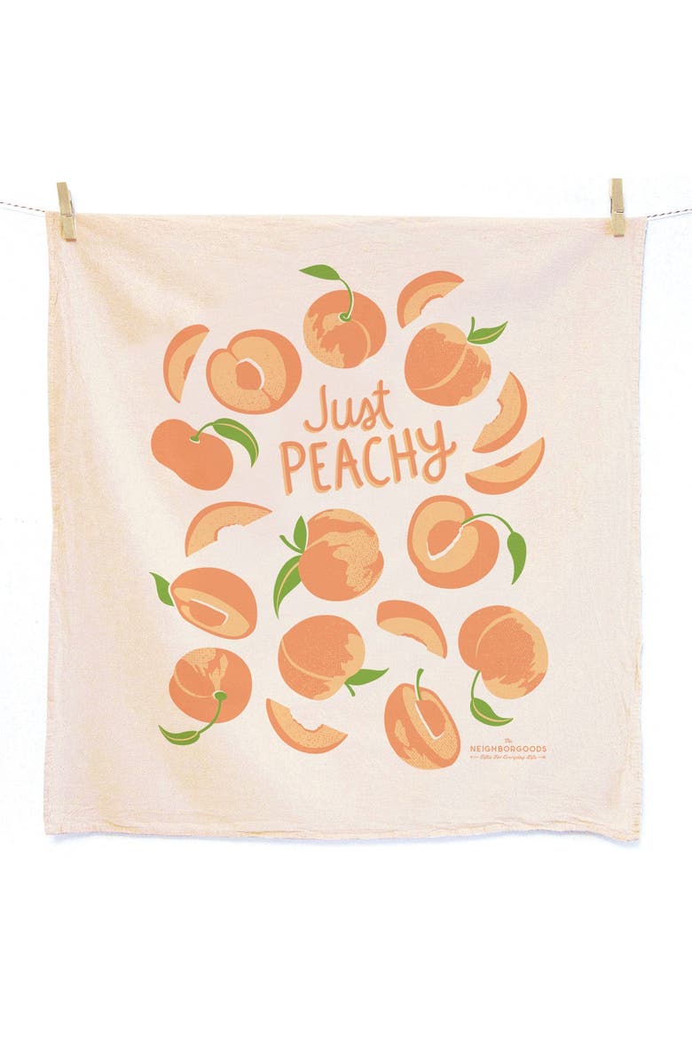 Peach Tart - Dish Towel Set of 2, Alternate, color, No Color
