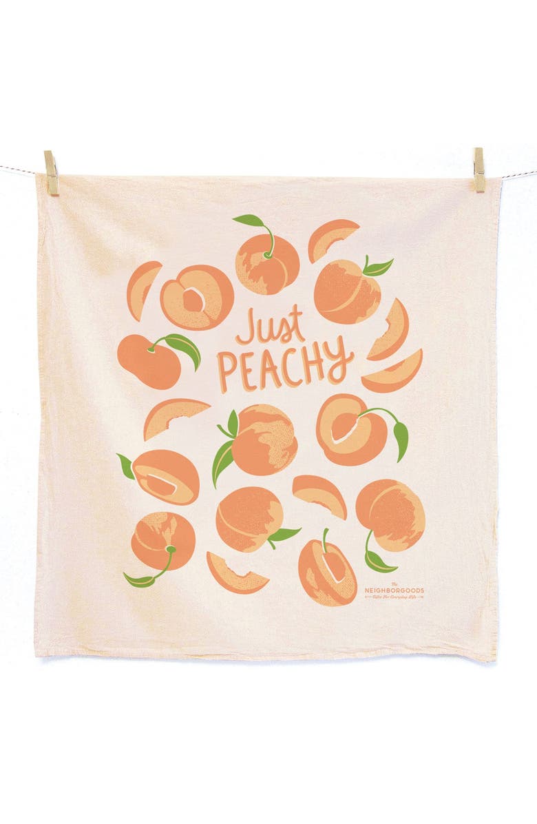 The Neighborgoods Peach Tart - Dish Towel Set of 2, Alternate, color, NO COLOR