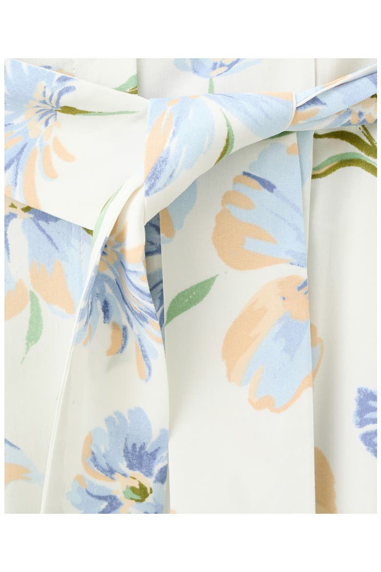 Floral Print Midi Shirtdress, Alternate, color, ECRU