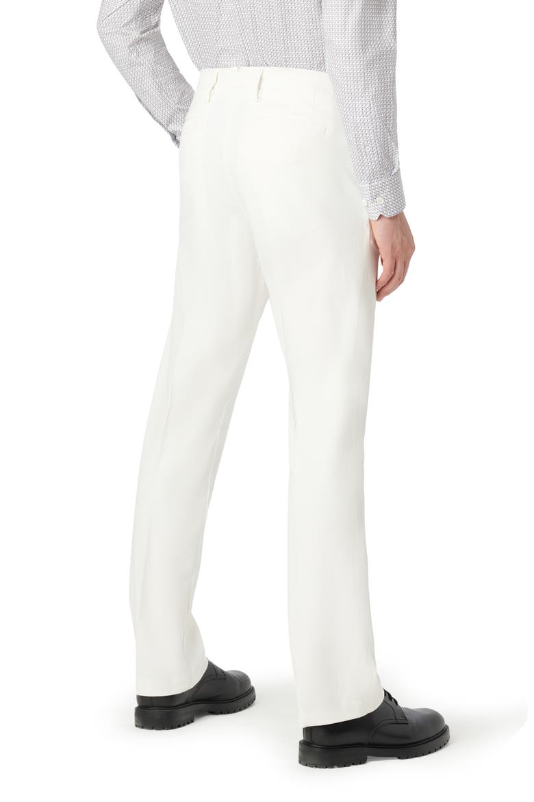 Flat Front Stretch Chinos, Alternate, color, CHALK