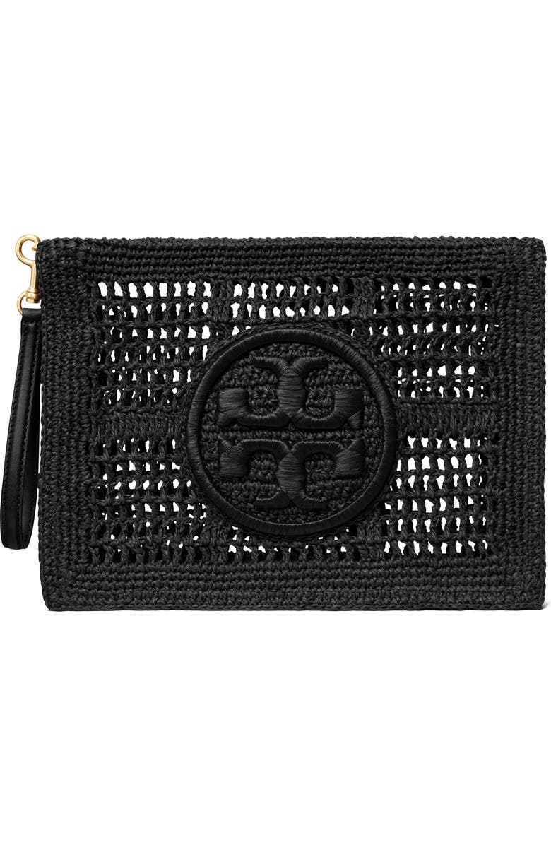 Tory Burch Ella Hand Crochet Wristlet, Main, color,