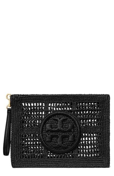 クラッチバッグ Tory Burch Tory Burch Clutches Women Leather White/Black Leather clutch bag Tory Burch Black in Leather - 40803841