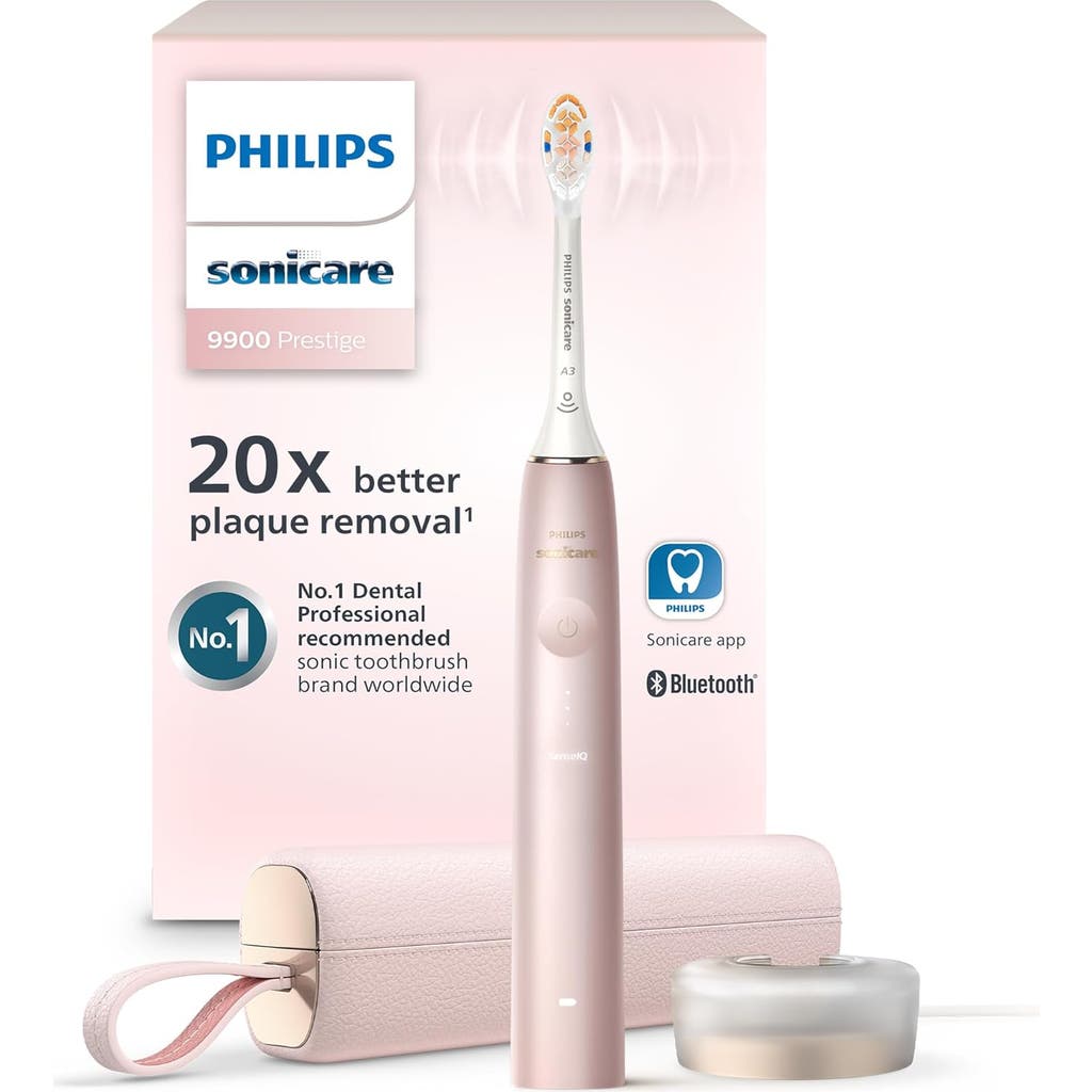 Philips Sonicare Diamondclean 9900 Prestige Toothbrush Senseiq Pink In Pink