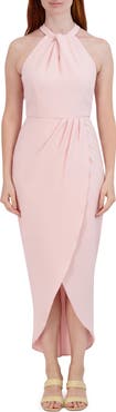 Julia Jordan Knot Neck Halter Dress