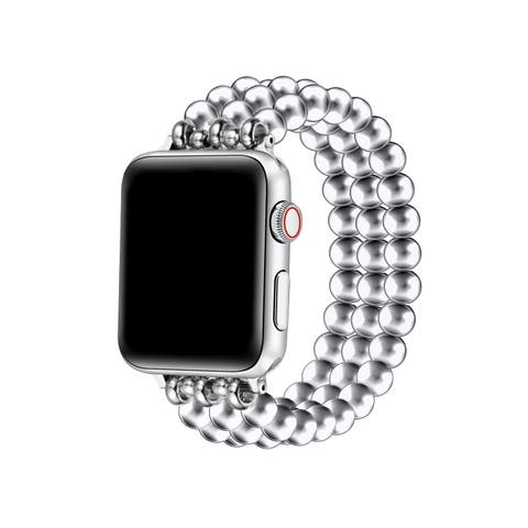 Nova Stainless Steel Beaded Band for Apple Watch