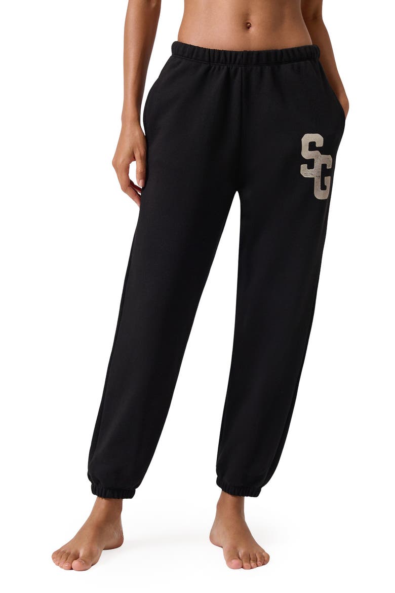 Eden Logo Sweatpants, Main, color, BLACK