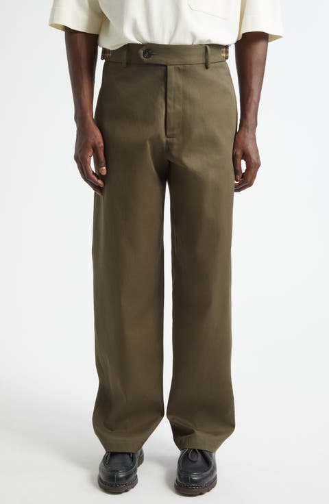 Nicholas Daley 'Wide Leg Trouser' (Navy Cotton Nylon)) – C'H