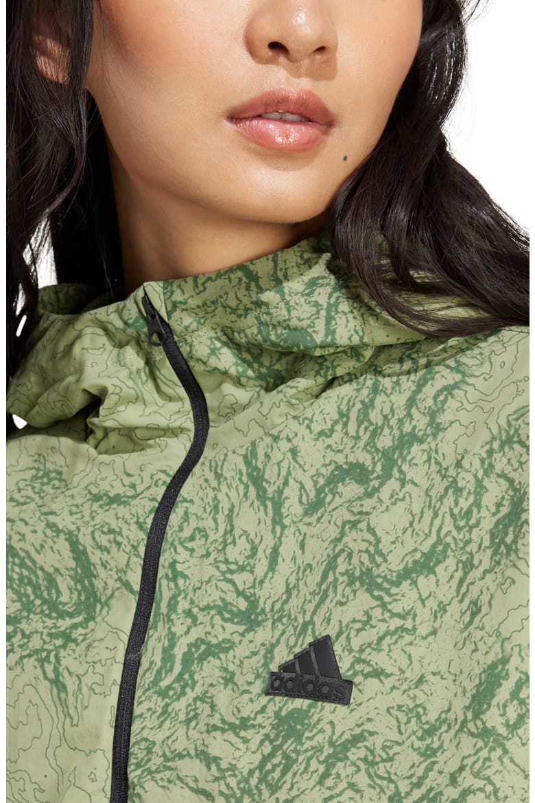 City Escape Windbreaker, Alternate, color, TENT GREEN