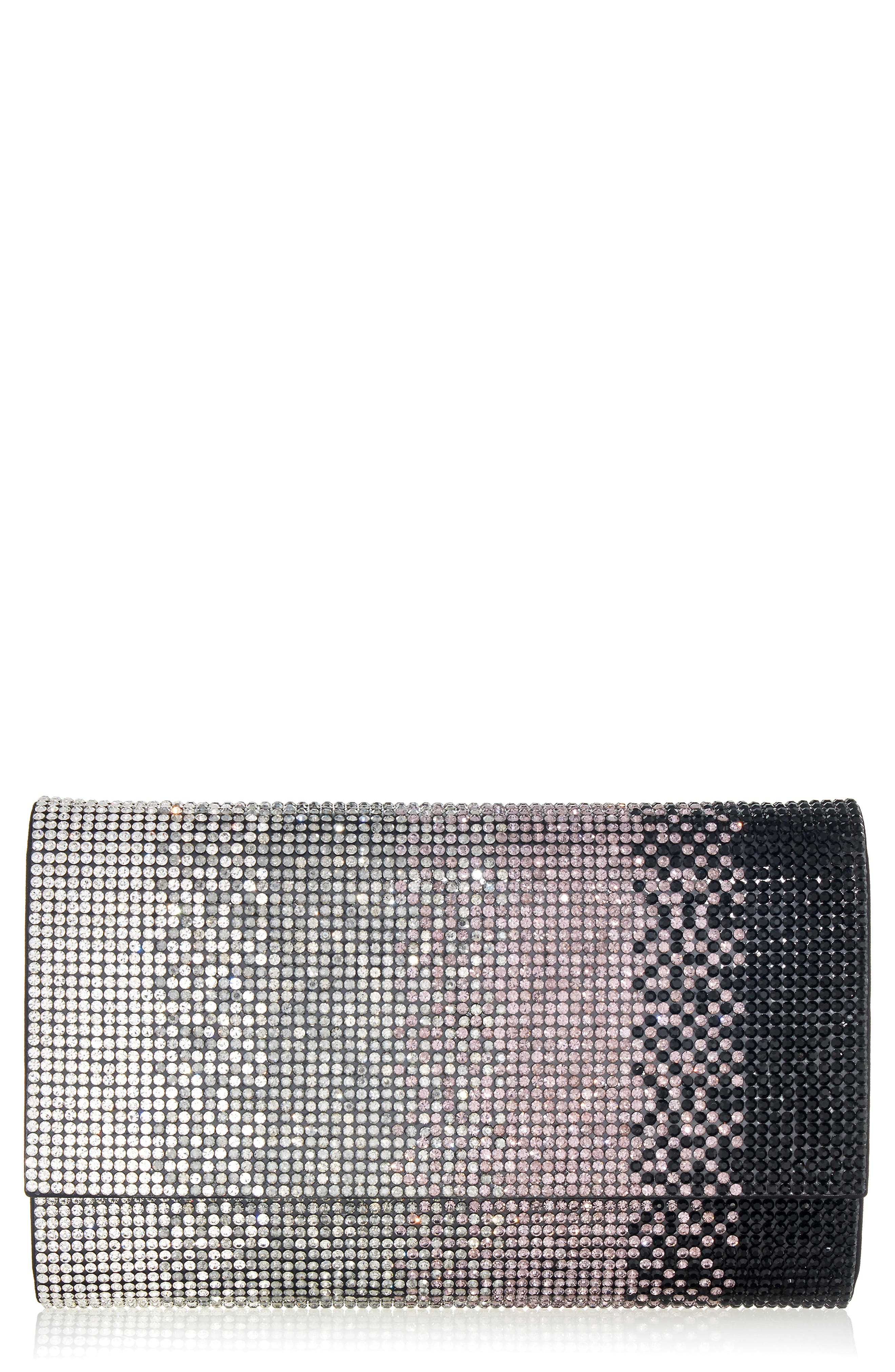 JUDITH LEIBER COUTURE Fizzoni Ombré Crystal Clutch, Main, color, 