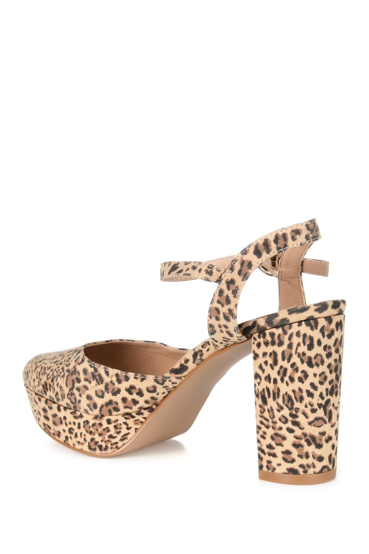 Journee Collection Roslynn Platform Pump -Wide Width, Alternate, color, Leopard