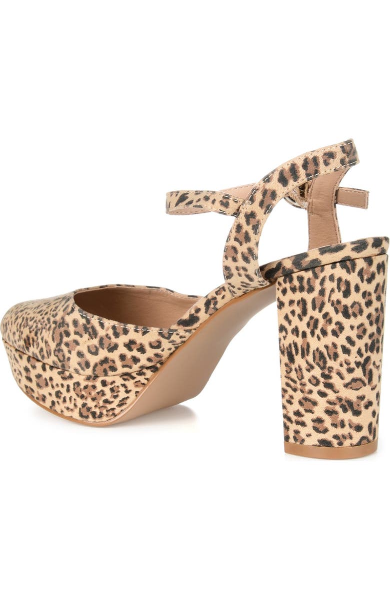 Journee Collection Roslynn Platform Pump -Wide Width, Alternate, color, Leopard