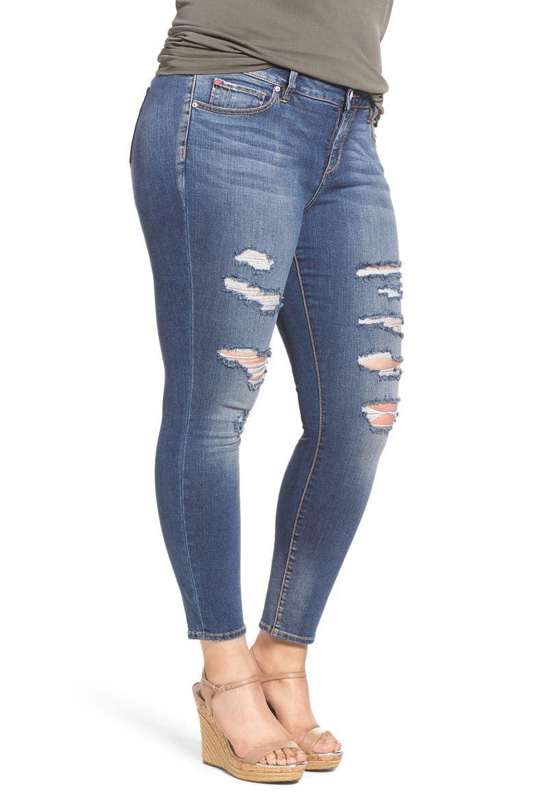 High Waist Ankle Skinny Jeans, Main, color, DANIKA