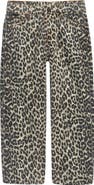 Tractr Kids' Leopard Wide Leg Jeans
