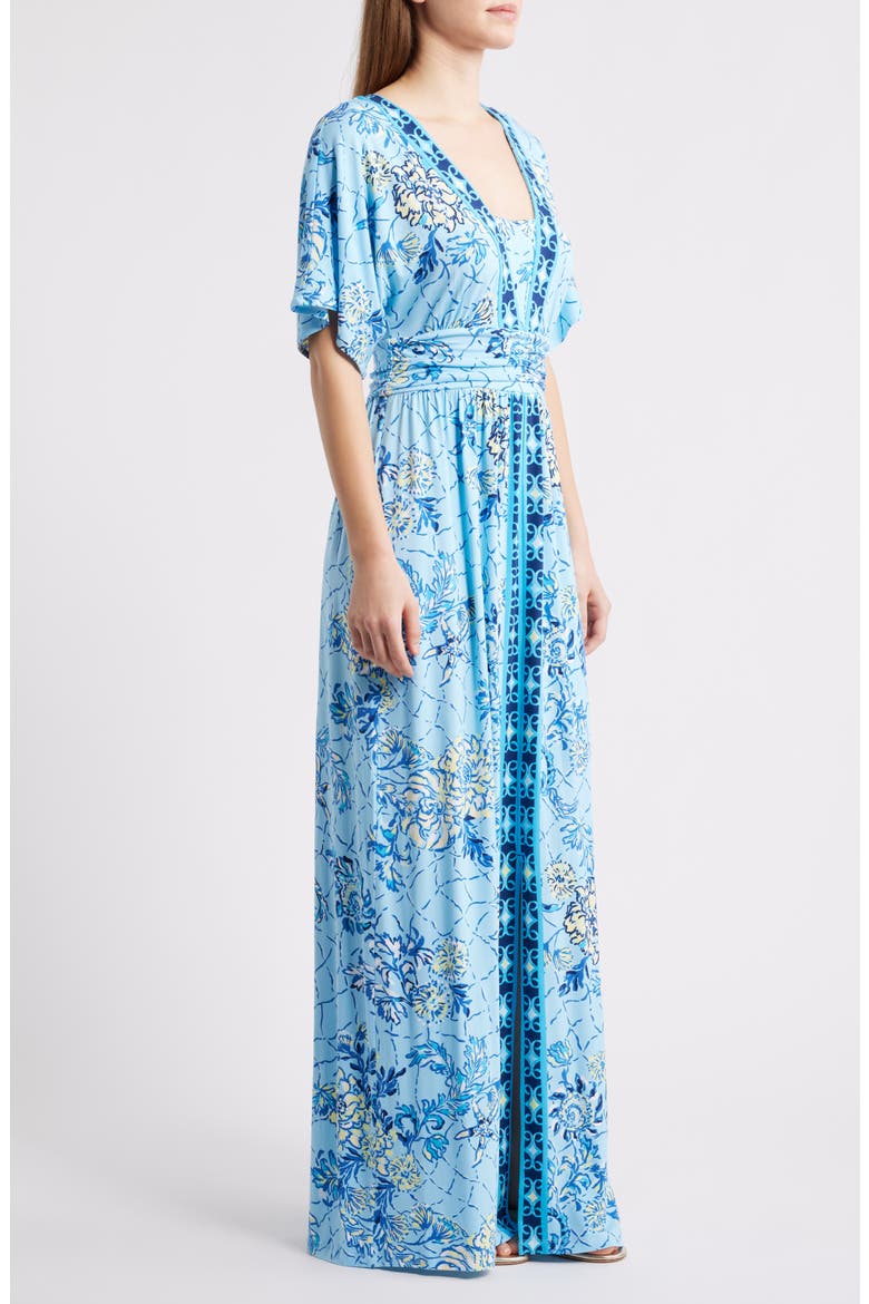 Lauralai Maxi Dress, Alternate, color, BELLEVUE BLUE BREAKERS BEACH