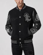 PHILIPP PLEIN College Bomber Plein Space Strass Men