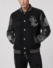 PHILIPP PLEIN College Bomber Plein Space Strass Men