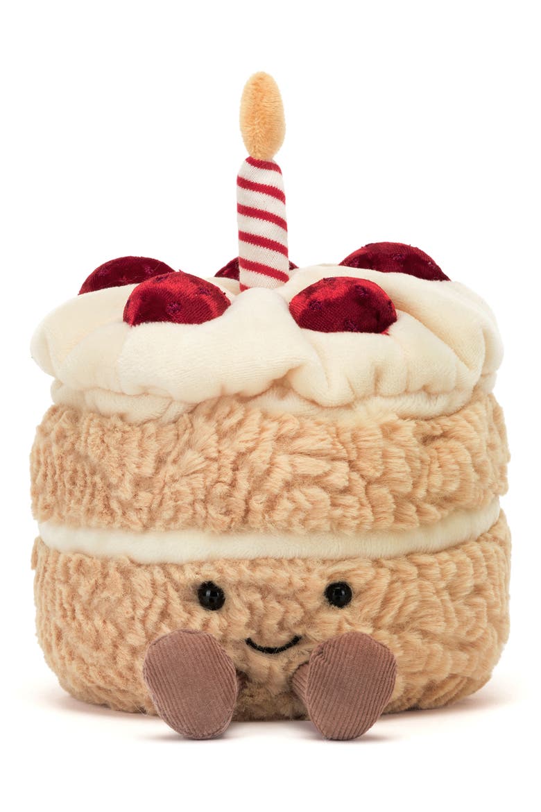 Amusable Birthday Cake Plush Toy, Alternate, color, MULTI