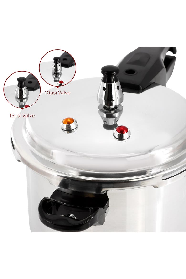 4 Quart Aluminum Stovetop Pressure Cooker, Alternate, color, Silver