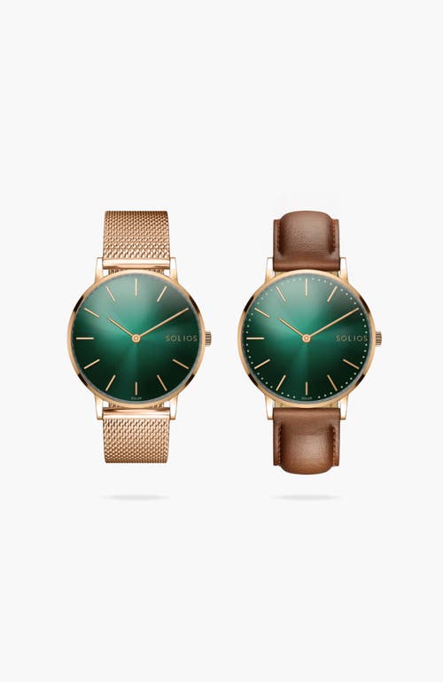 Solios Watches The Rainforest Classic Bundle | Green Dial