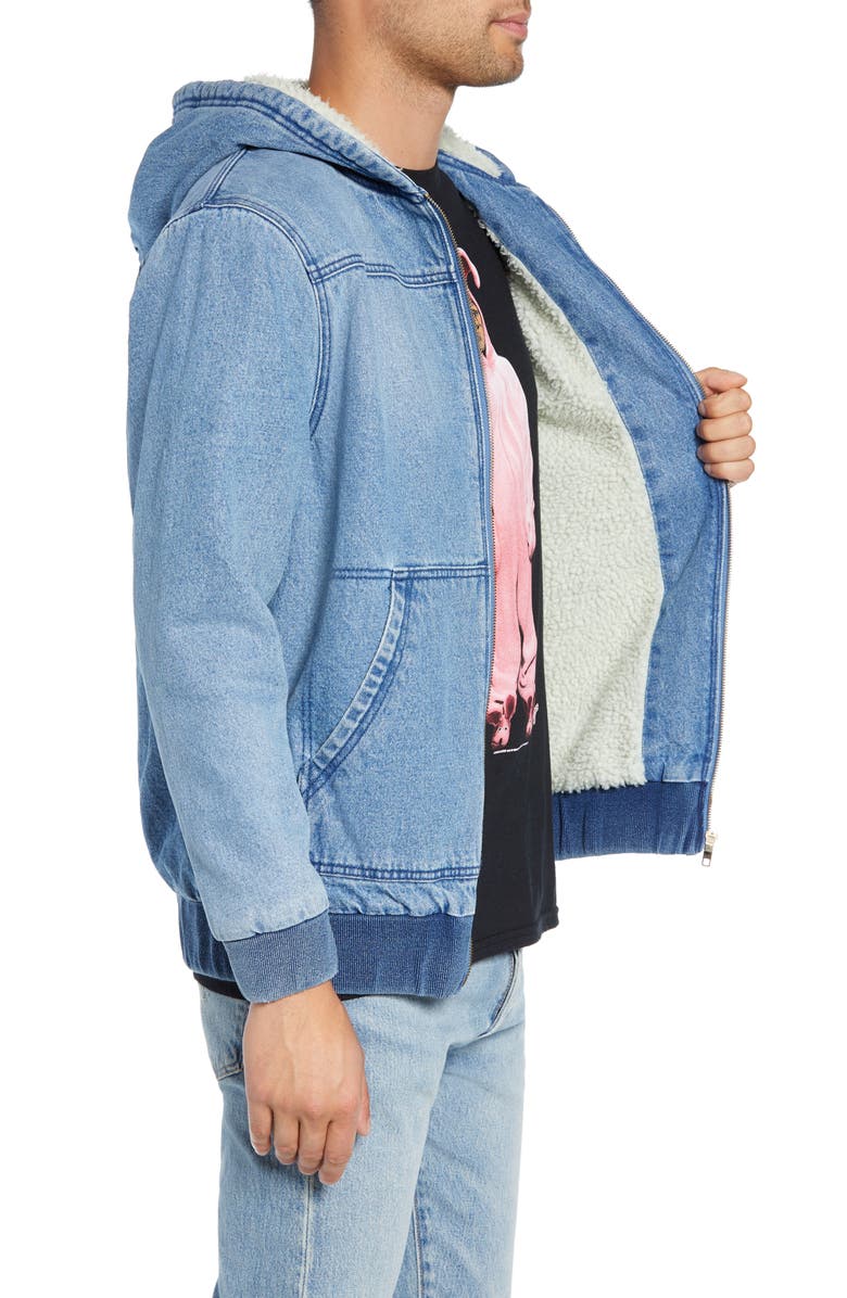 The Rail Hooded Denim Jacket, Alternate, color,