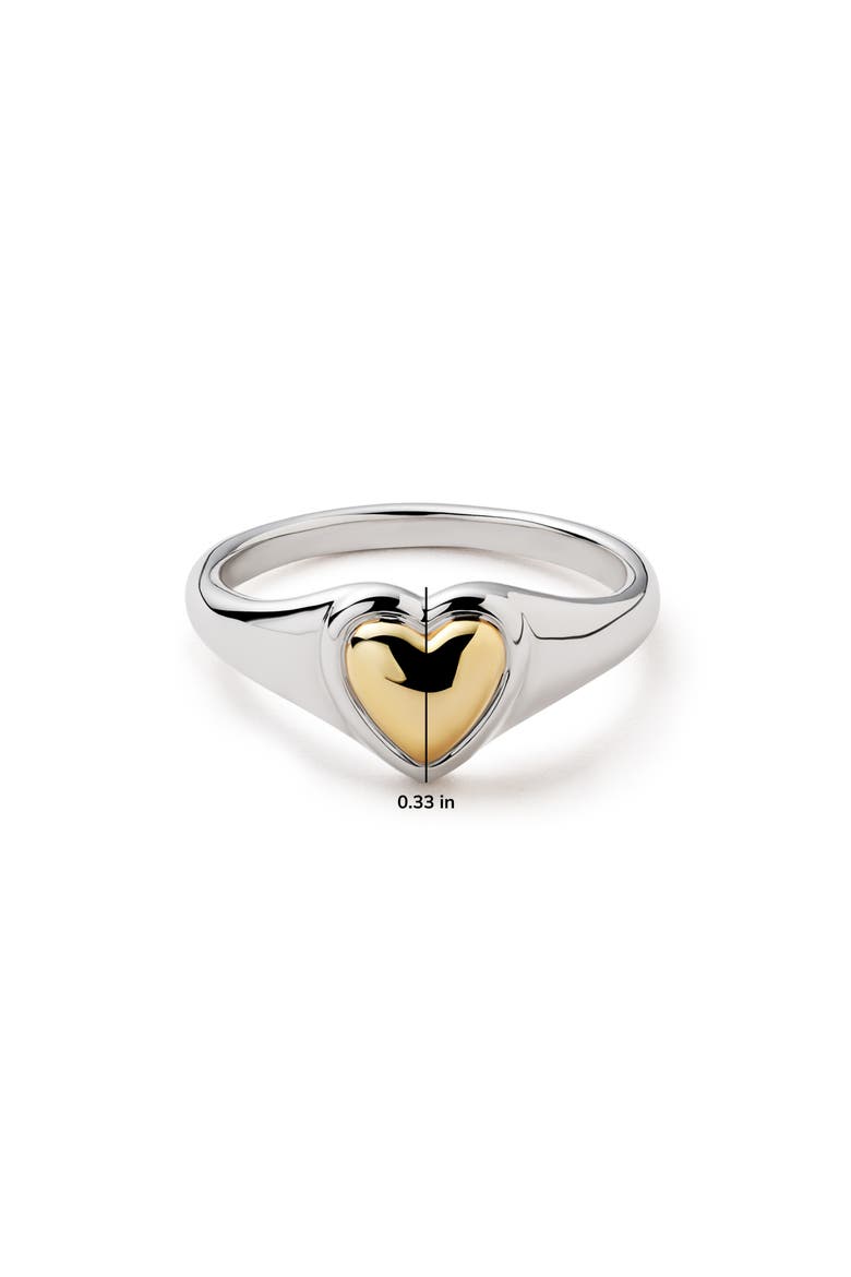 Elysia Heart Ring, Alternate, color, GOLD / SILVER