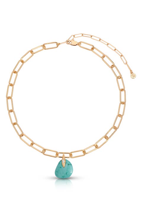 Turquoise Pendant Necklace