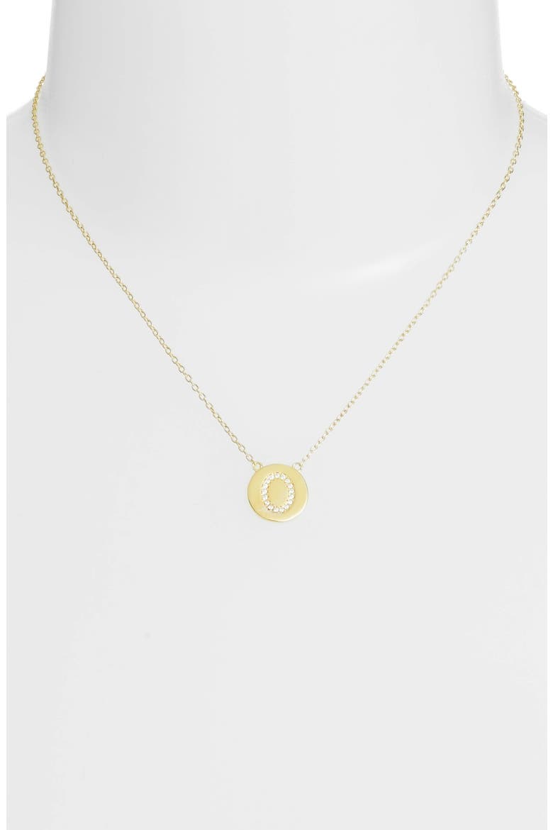 Crystal Embellished Initial Pendant, Alternate, color, GOLD-O