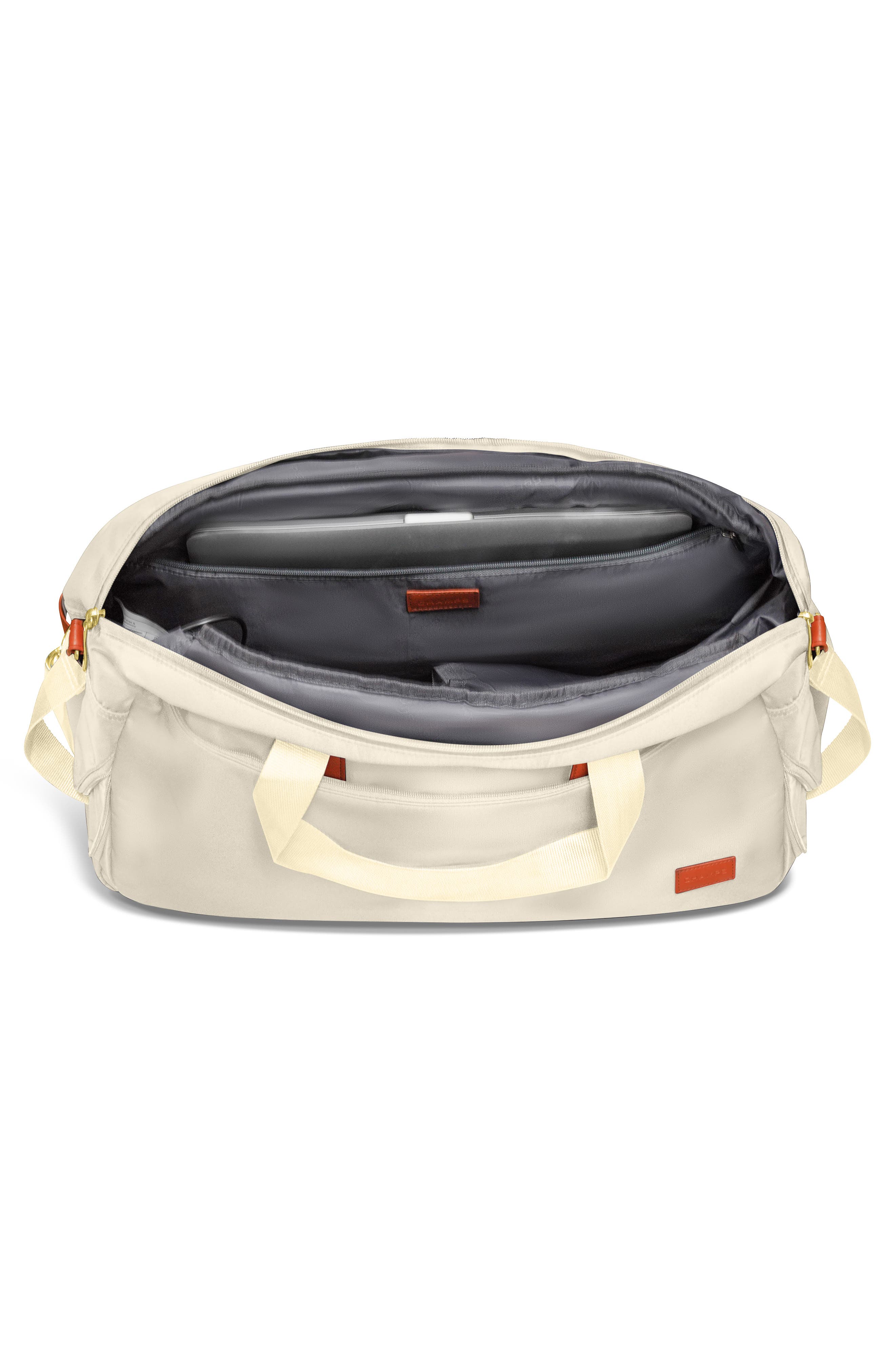 CHAMPS Water Resistant Nylon Duffle Bag, Alternate, color, Ivory