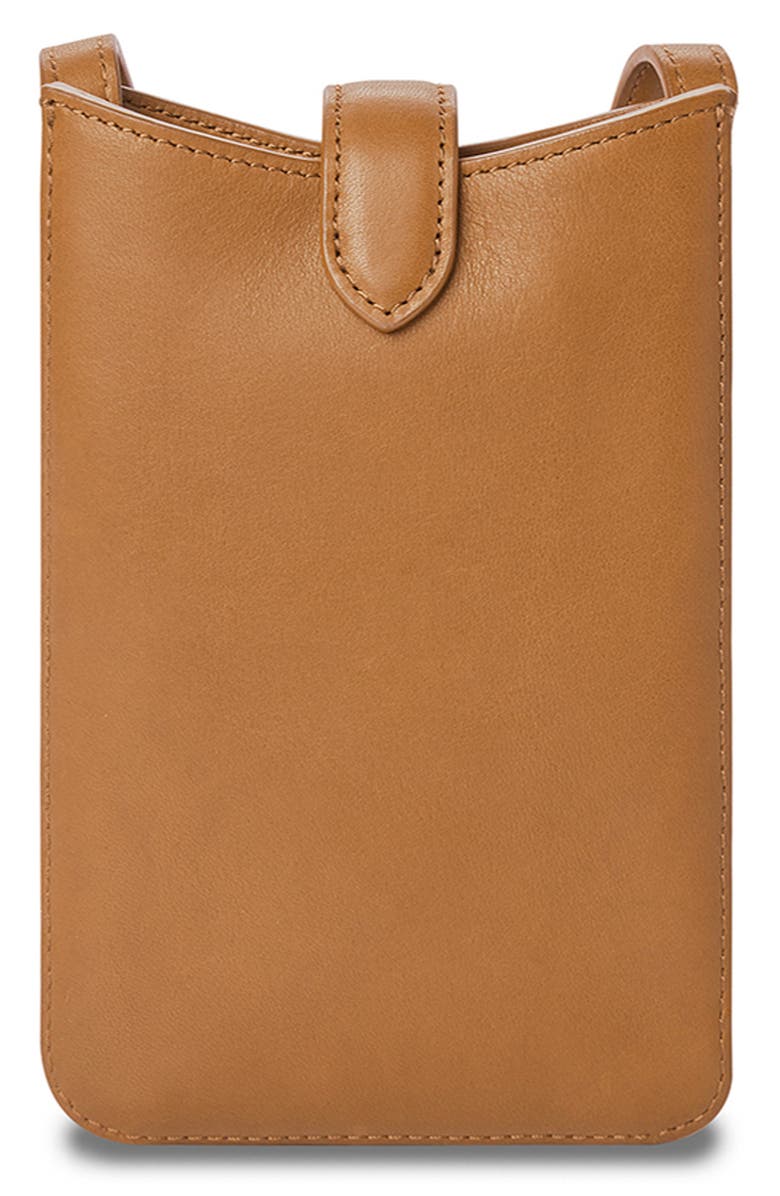 Shinola Bixby Leather Phone Crossbody Bag, Alternate, color, Tan