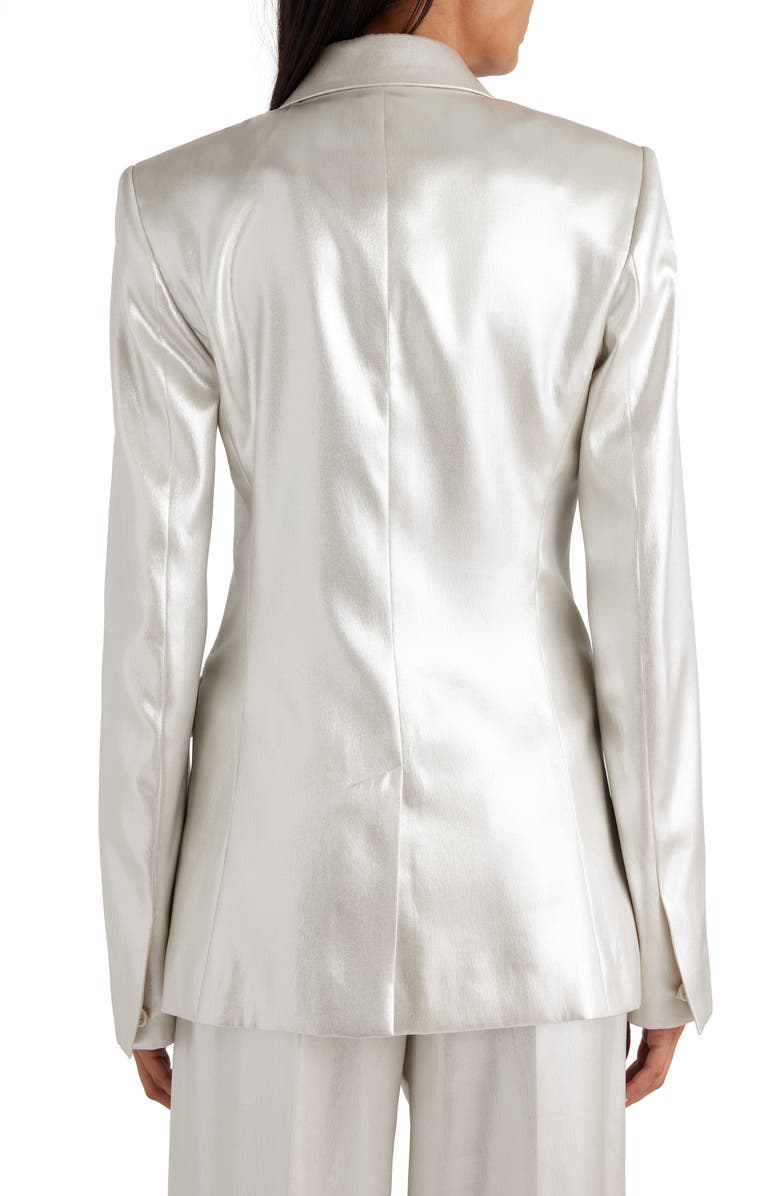 Chloé Silk Lamé Blazer, Alternate, color, 