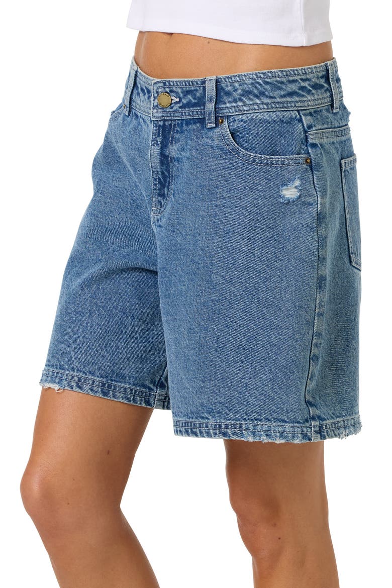 Nola Denim Shorts, Alternate, color, INDIGO