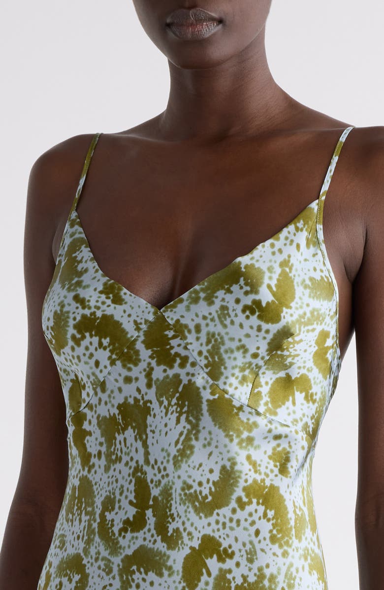 Dries Van Noten Denne Orchid Petal Print Slipdress, Alternate, color, 