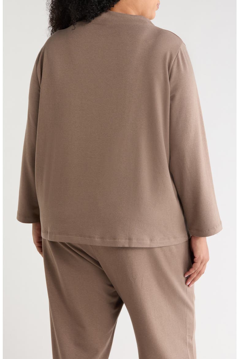 Funnel Neck Long Sleeve Top, Alternate, color, CBLST