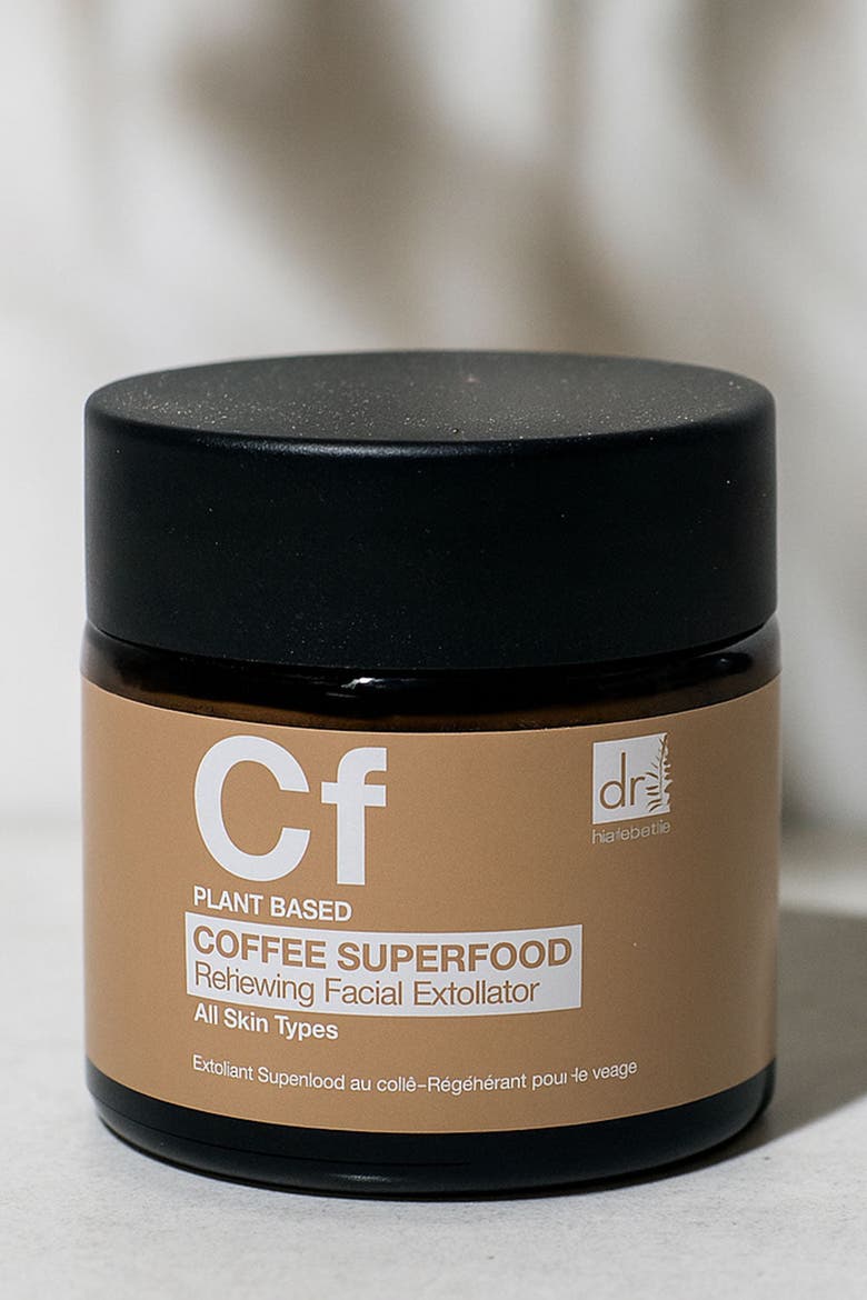 Coffee Superfood Renewing Facial Exfoliator 60ml for Acne & Blemishes, Large Pores, Alternate, color, White