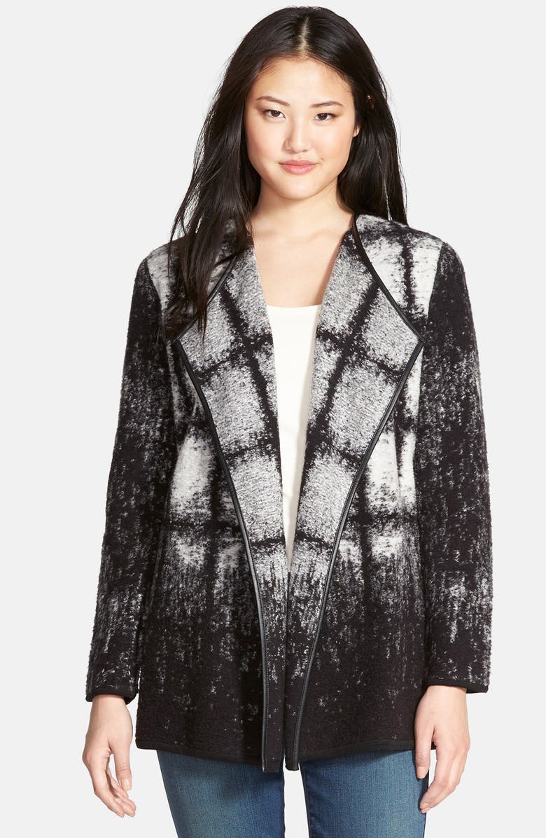 NIC+ZOE 'Checked Out' Knit Jacket, Main, color, 