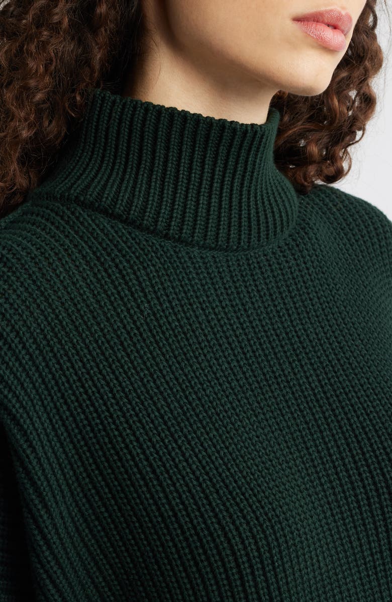 Frank & Eileen Montecito Mock Neck Cotton Sweater, Alternate, color, Bristish Racing Green