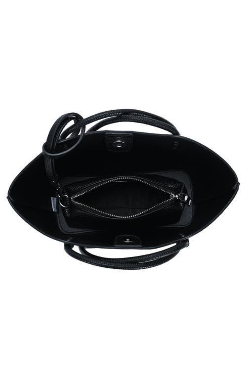 Antik Kraft Shoulder Bag With Removable Pouch In Black