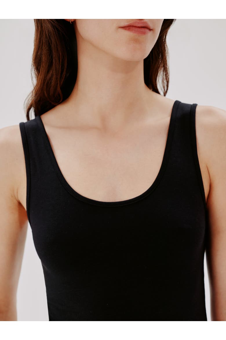 SLIM TANK TOP, Alternate, color, BLACK