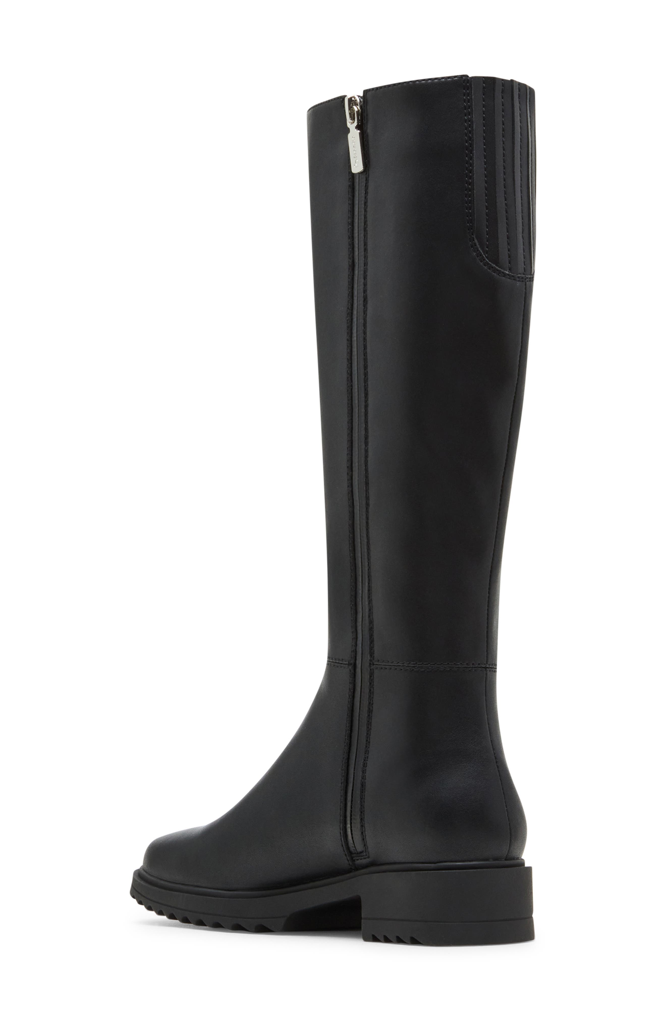 Blondo Colorado Waterproof Knee High Riding Boot, Alternate, color, Black Leather