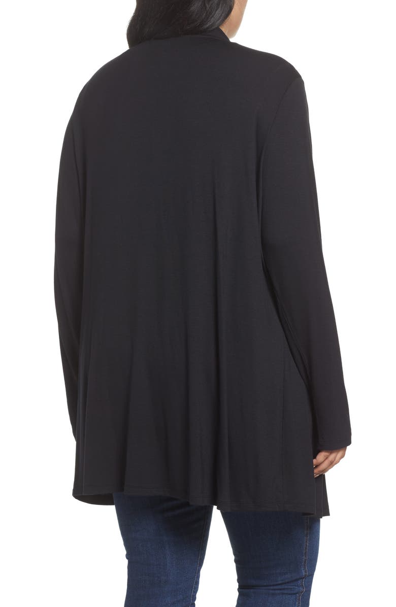 Dantelle Waterfall Drape Front Cardigan, Alternate, color, 